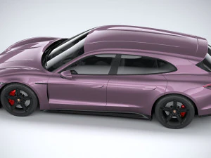 Porsche Taycan Turbo 4S Sport Turismo 2025 Modello 3D