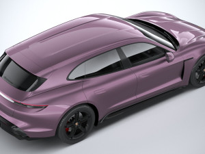 Porsche Taycan Turbo 4S Sport Turismo 2025 Model 3D