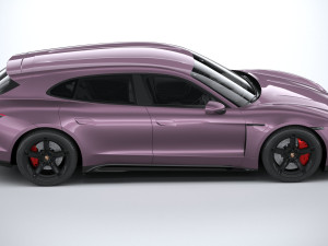 Porsche Taycan Turbo 4S Sport Turismo 2025 Model 3D