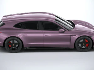 Porsche Taycan Turbo 4S Sport Turismo 2025 Modello 3D