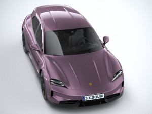 Porsche Taycan Turbo 4S Sport Turismo 2025 Model 3D
