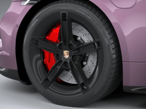 Porsche Taycan Turbo 4S Sport Turismo 2025 Model 3D