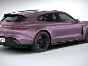 Porsche Taycan Turbo 4S Sport Turismo 2025 Model 3D