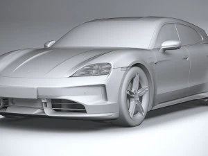Porsche Taycan Turbo 4S Sport Turismo 2025 Modello 3D