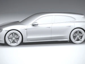 Porsche Taycan Turbo 4S Sport Turismo 2025 Modello 3D