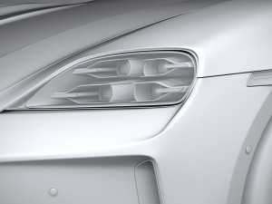 Porsche Taycan Turbo 4S Sport Turismo 2025 Model 3D