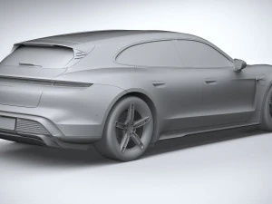 Porsche Taycan Turbo 4S Sport Turismo 2025 Modello 3D