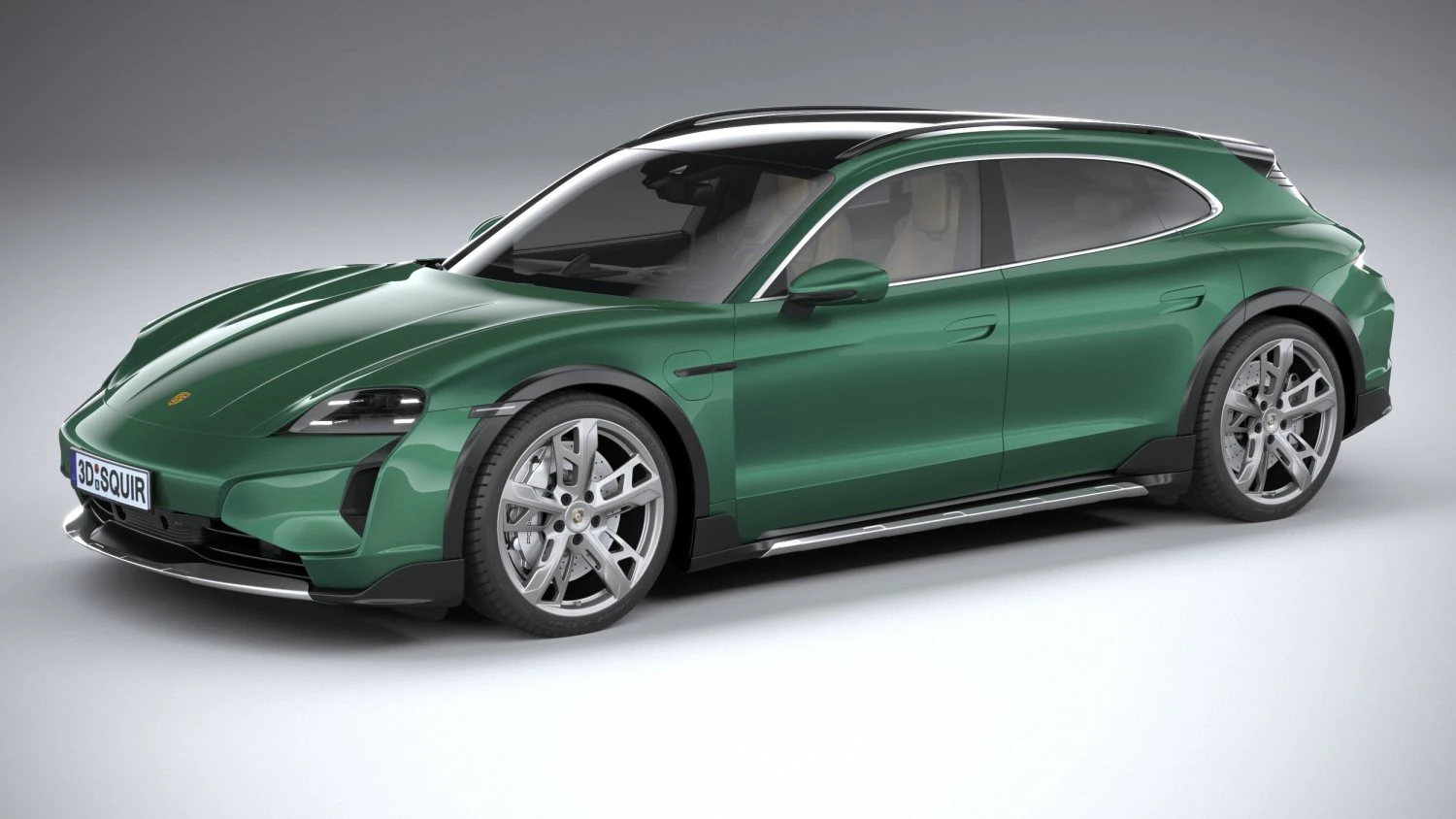 Porsche Taycan Turbo Cross Turismo 2025 3D Model .c4d .max .obj .3ds .fbx .stl .blend 