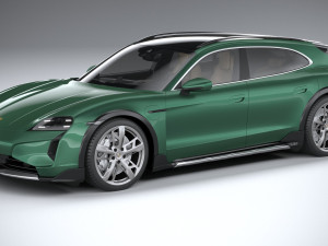 Porsche Taycan Turbo Cross Turismo 2025 3D Model