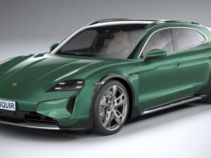 Porsche Taycan Turbo Cross Turismo 2025 3D 模型