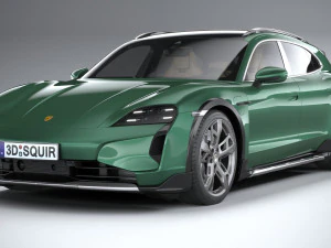Porsche Taycan Turbo Cross Turismo 2025 3D Model