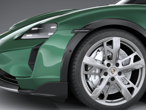 Porsche Taycan Turbo Cross Turismo 2025 3D 模型