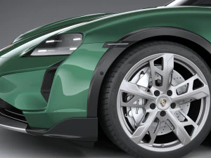 Porsche Taycan Turbo Cross Turismo 2025 3D Model