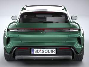 Porsche Taycan Turbo Cross Turismo 2025 3D 模型