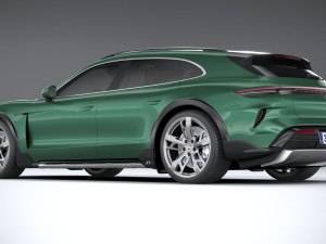 Porsche Taycan Turbo Cross Turismo 2025 3D 模型