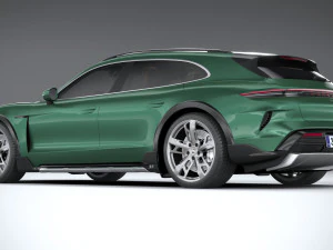 Porsche Taycan Turbo Cross Turismo 2025 3D Model