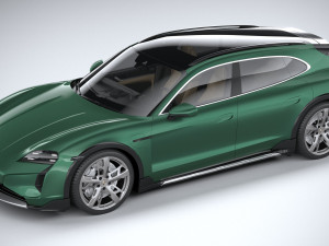 Porsche Taycan Turbo Cross Turismo 2025 3D 模型
