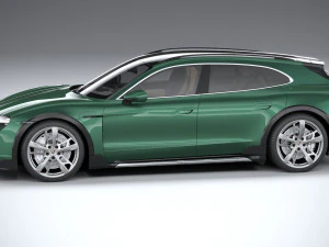 Porsche Taycan Turbo Cross Turismo 2025 3D Model