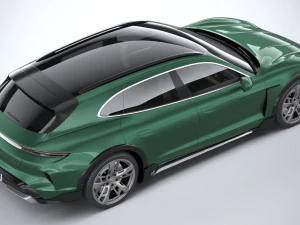 Porsche Taycan Turbo Cross Turismo 2025 3D Model