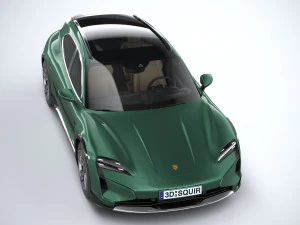 Porsche Taycan Turbo Cross Turismo 2025 3D Model