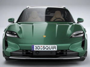 Porsche Taycan Turbo Cross Turismo 2025 3D Model