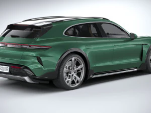 Porsche Taycan Turbo Cross Turismo 2025 3D Model