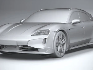 Porsche Taycan Turbo Cross Turismo 2025 3D Model
