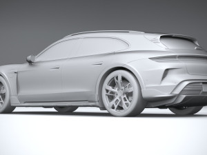 Porsche Taycan Turbo Cross Turismo 2025 3D 模型