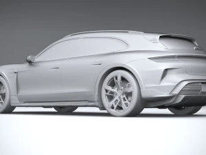Porsche Taycan Turbo Cross Turismo 2025 3D Model