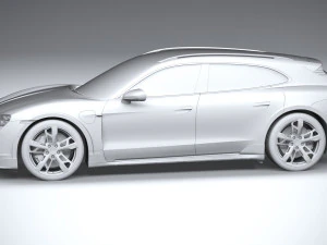 Porsche Taycan Turbo Cross Turismo 2025 3D Model
