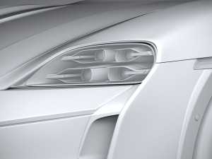 Porsche Taycan Turbo Cross Turismo 2025 3D 模型