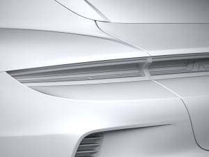 Porsche Taycan Turbo Cross Turismo 2025 3D 模型