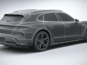 Porsche Taycan Turbo Cross Turismo 2025 3D Model