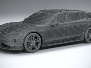 Porsche Taycan Turbo Cross Turismo 2025 3D 模型
