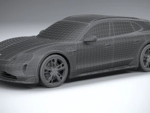 Porsche Taycan Turbo Cross Turismo 2025 3D Model