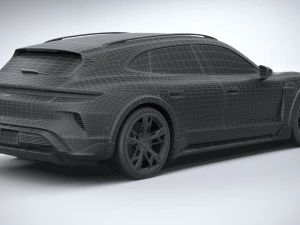 Porsche Taycan Turbo Cross Turismo 2025 3D Model