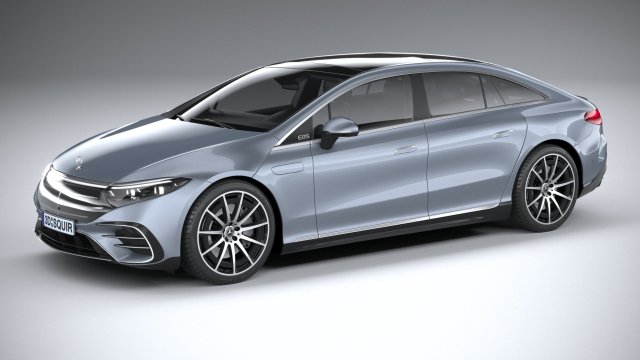 Mercedes-Benz EQS 2025 3D-Modell .c4d .max .obj .3ds .fbx .stl .blend 