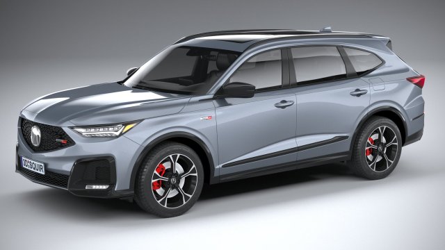 Acura MDX Type S 2025 3D Model .c4d .max .obj .3ds .fbx .stl .blend 