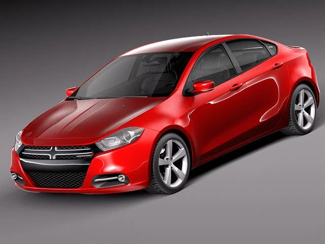 Dodge Dart 2013 3D Model .c4d .max .obj .3ds .fbx .stl .blend 