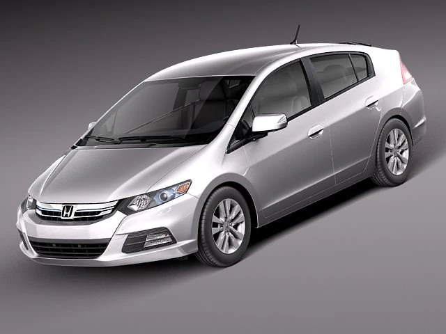Honda Insight Hybrid 2012 3D Model .c4d .max .obj .3ds .fbx .stl .blend 
