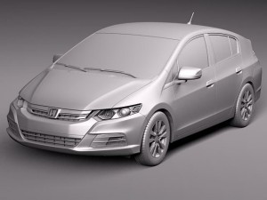 Honda Insight Hybrid 2012 3D 模型