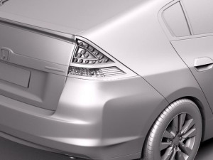 Honda Insight Hybrid 2012 3D 模型