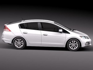Honda Insight Hybrid 2012 3D 模型