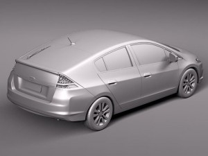 Honda Insight Hybrid 2012 3D 模型