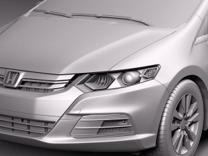 Honda Insight Hybrid 2012 3D 模型