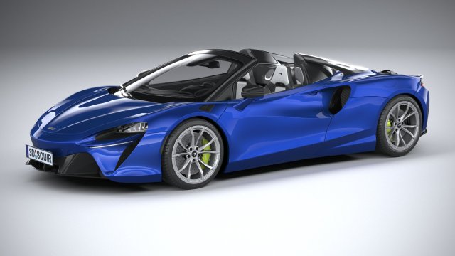 McLaren Artura Spider 2025 3D 모델 .c4d .max .obj .3ds .fbx .stl .blend 
