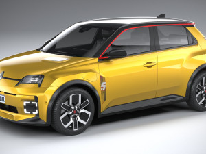 Renault 5 E-Tech 2025 3D Model