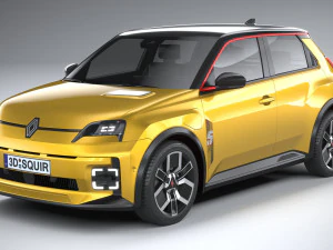 Renault 5 E-Tech 2025 3D Model