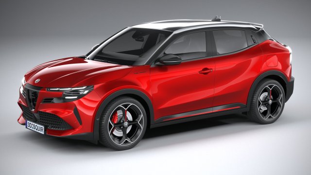 Alfa Romeo Junior - Milano 2025 Model 3D .c4d .max .obj .3ds .fbx .stl .blend 