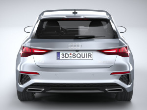 Audi A3 g-tron 2024 Modèle 3D